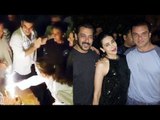 (VIDEO) Salman के भाई  Arbaaz Khan ने परिवार और दोस्तों के साथ मिलकर  काटा Cake