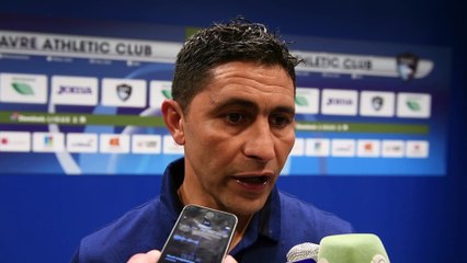 Après HAC - Nancy  (3-0), réaction d'Oswald Tanchot