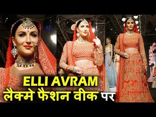 Elli Avram दिखाई दी Lakme Fashion Week Winter Festive 2017 पर