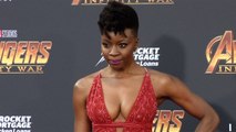 Danai Gurira “Avengers Infinity War” World Premiere Purple Carpet