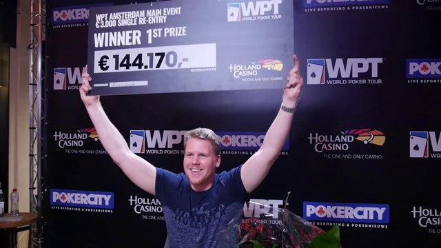 WPT Amsterdam winner, Rens Feenstra!