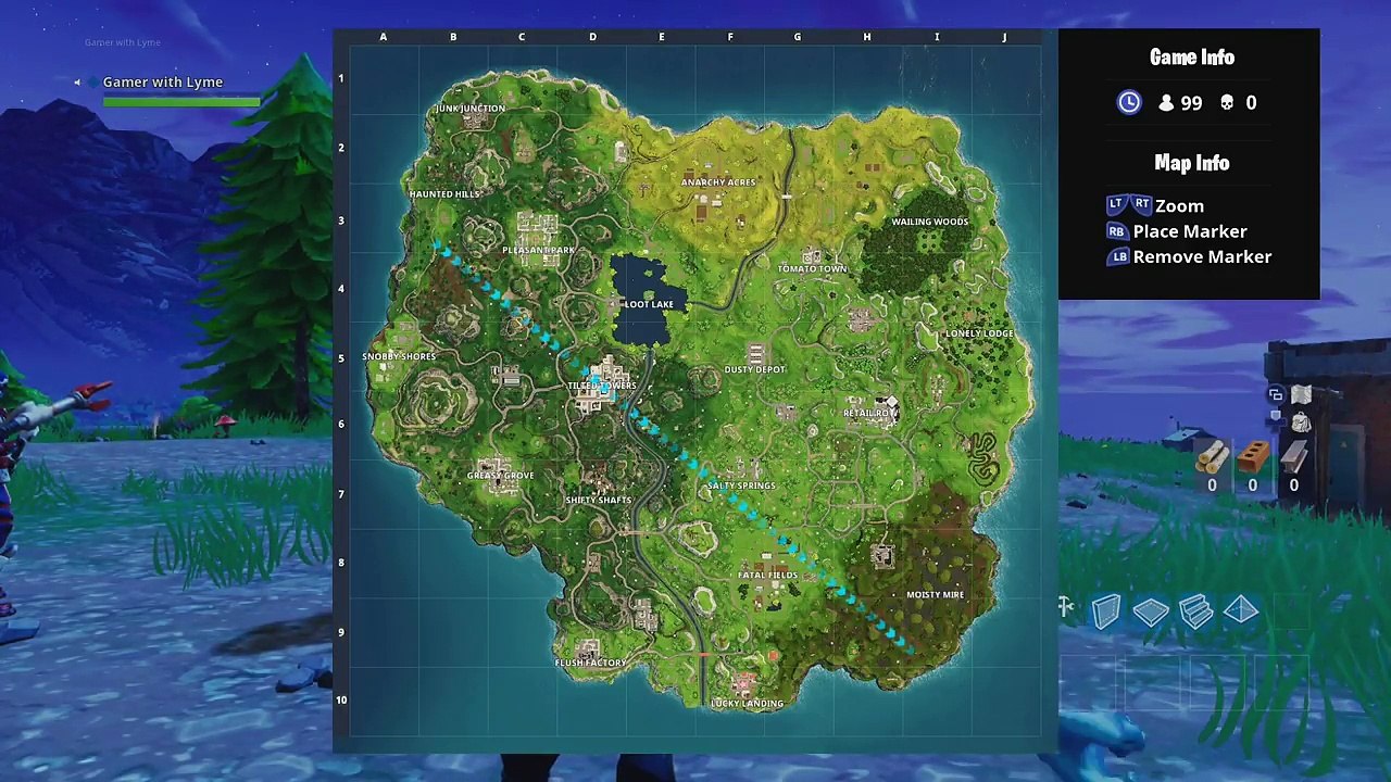 Retail Row Treasure Map Loot Location! Wailing Woods Secret Treasure Location!