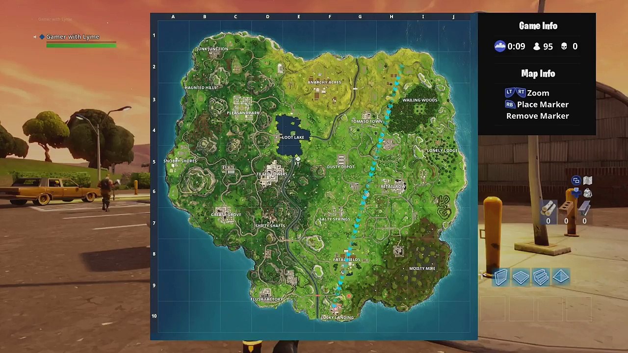 Fortnite Search Between Three boats | Week 8 Battle Pass Challenges