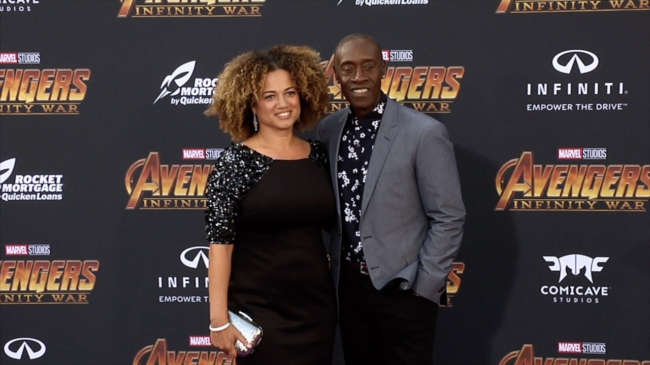 Don Cheadle and Bridgid Coulter “Avengers Infinity War” World Premiere Purple Carpet