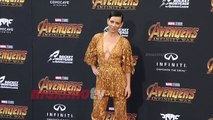Evangeline Lilly “Avengers Infinity War” World Premiere Purple Carpet
