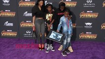 Kevin Hart and Eniko Parrish “Avengers Infinity War” World Premiere Purple Carpet