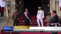 El nuevo presidente del Perú Martín Vizcarra juramenta a su gabinete ministerial
