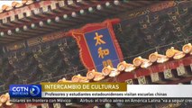 Profesores y estudiantes estadounidenses visitan escuelas chinas