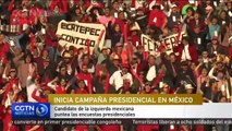 Candidato de la izquierda mexicana puntea las encuestas presidenciales