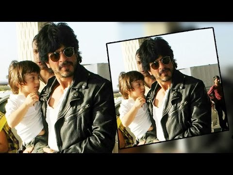 Shahrukh Khan With Abram Spotted At Mumbai Airport