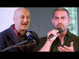 Aamir Khan FUNNY REACTION On Anupam Kher's Intolerance Speech