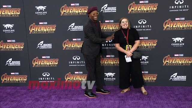 Samuel L. Jackson “Avengers Infinity War” World Premiere Purple Carpet