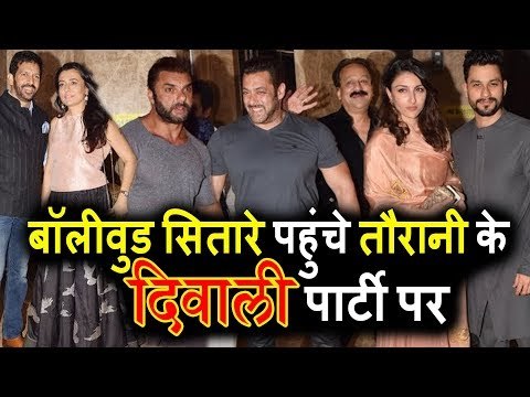 Ramesh Taurani की Diwali पार्टी पर पोहचे Salman, Kriti, Riteish, Tamannaah