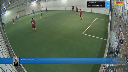 But de David (8-14) - LUSITANOS Vs  PRO TECH HABITAT - 24/04/18 20:00 - LIGUE 1 - Poitiers Game Parc