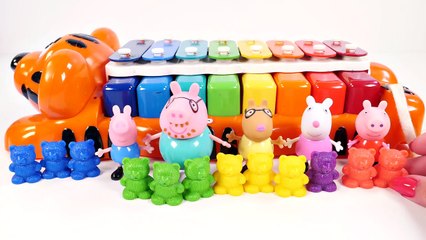 Mejores Videos Para Niños Aprendiendo Colores - Peppa Pig Colorful Xylophone Learning Colors