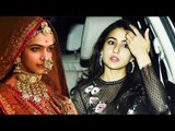 Sara Ali Khan पोह्ची Deepika Padukone के Success पार्टी पर | Padmavati