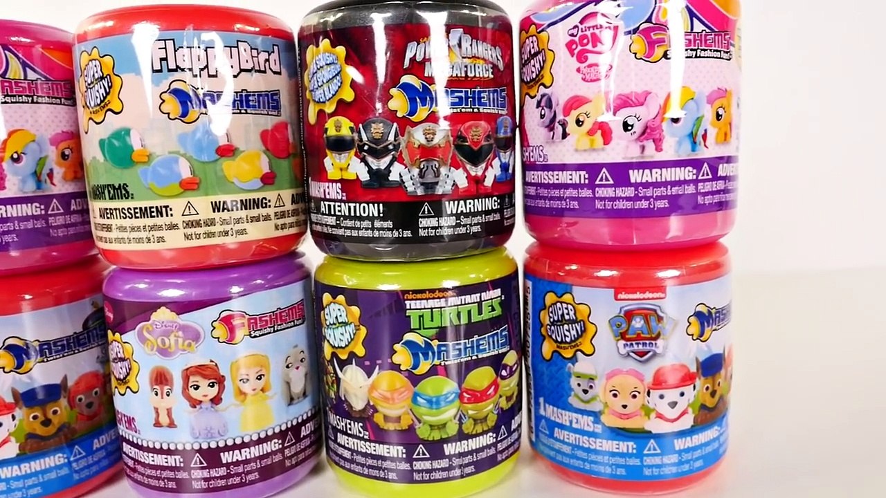 8 Huevos Sorpresa Fashems Mashems ★ MLP Tortugas Ninja Disney Princesa Sofia Paw Patrol