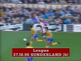 Arsenal - Sunderland 27-10-1990 Division One