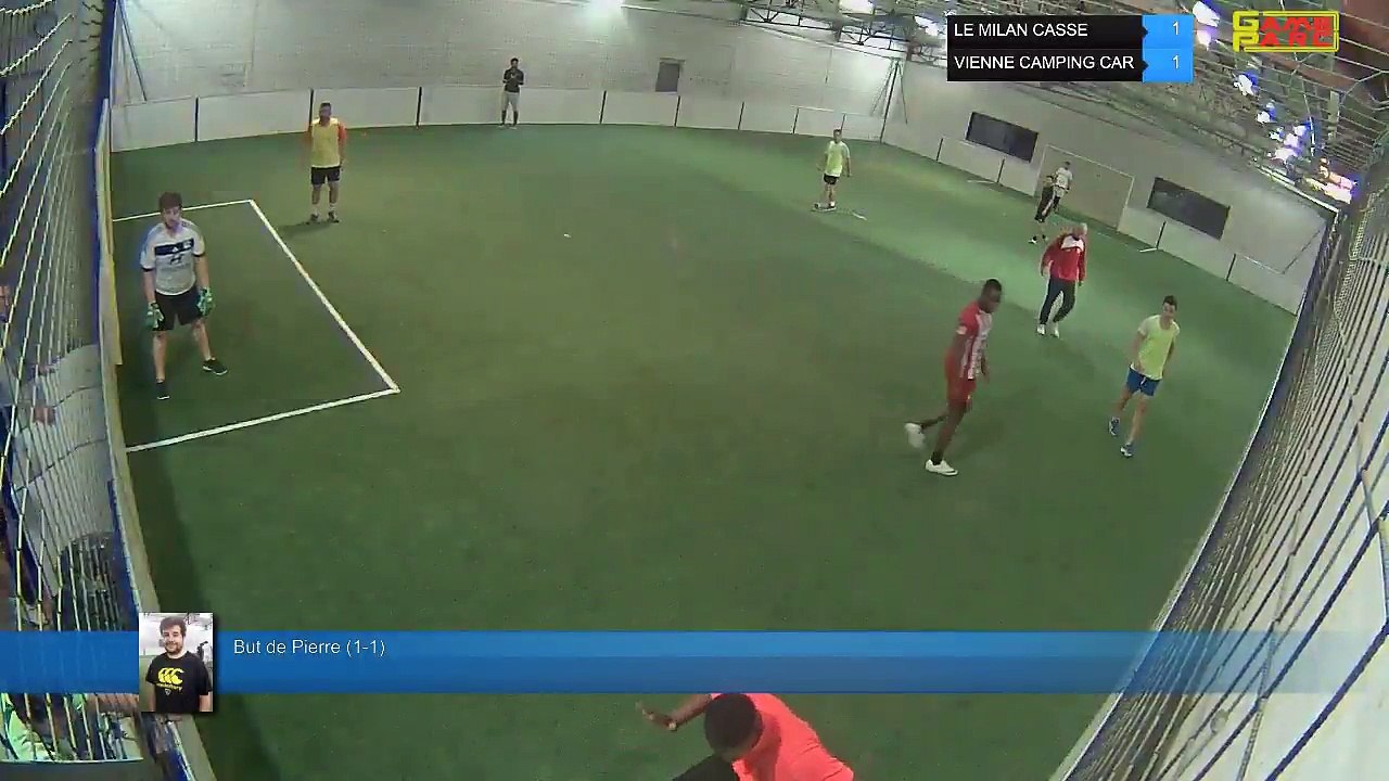 But de Pierre (1-1) - LE MILAN CASSE Vs VIENNE CAMPING CAR - 24/04/18 21:00 - LIGUE 3