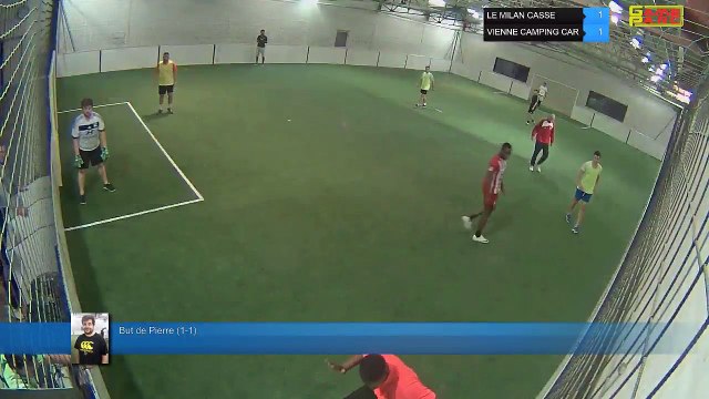 But de Pierre (1-1) - LE MILAN CASSE Vs VIENNE CAMPING CAR - 24/04/18 21:00 - LIGUE 3