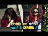 CUTE Parineeti Chopra पोह्ची Chroma Store Juhu में