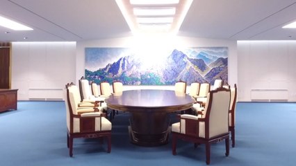 남북합동 리허설 진행...리모델링한 회담장소 첫 공개 / YTN