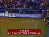 Luton Town - Arsenal 08-12-1990 Division One