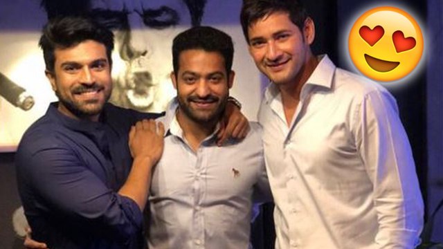 Mahesh babu , Jr ntr and Ram charan at Private Party