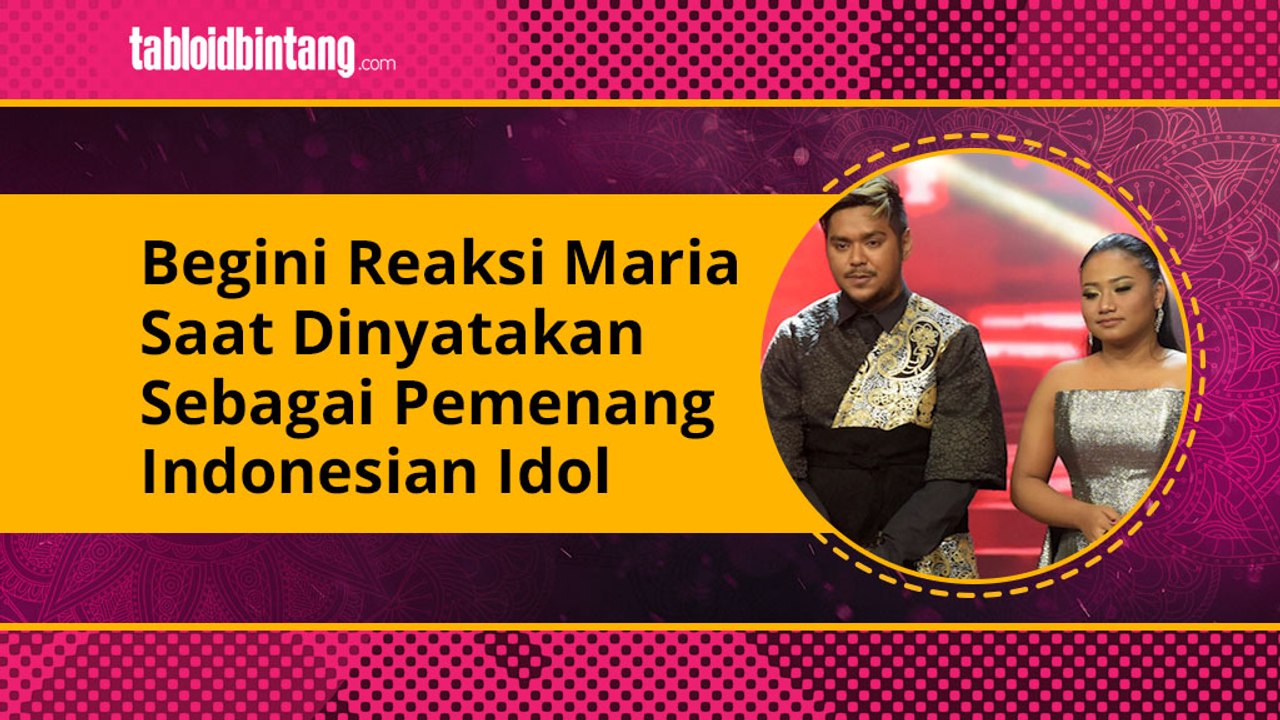Begini Reaksi Maria Saat Dinyatakan Sebagai Pemenang Indonesian Idol