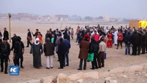 Egipcios celebran el Festival anual del Sol en Fayún