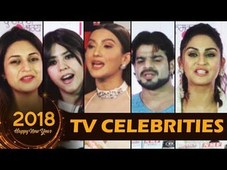 Tv के सितारों ने किया सबको Happy New Year WISH 2018 | Ekta Kapoor, Gauhar Khan, Divyanka, Karan
