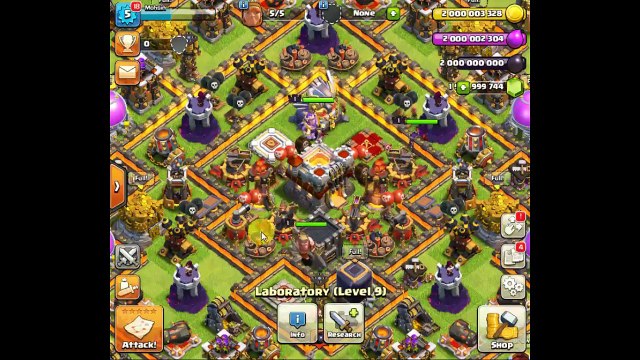 World's Biggest Attack In COC History EVER MADE - 10000 GOLEMS attack in Clash Of Clans