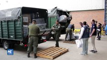 Argentina envía insumos humanitarios a México tras terremotos