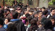 Violentos enfrentamientos entre policía chilena y estudiantes