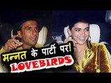 Ranveer और Deepika पोहचे साथ साथ Shahrukh की पार्टी पर