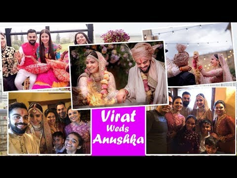 Virat Kohli और Anushka Sharma की हुई धूमधाम से शादी देखिये पुरे Video