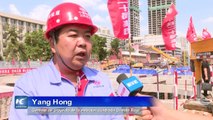 Vencen constructores chinos problema geológico por piedra arenisca roja