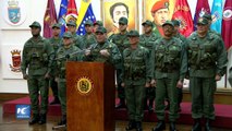 Militares venezolanos rechazan amenazas de Donald Trump
