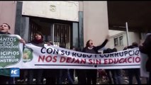 Estudiantes toman Dirección General de Carabineros, por corrupción