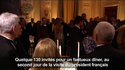 Trump et Macron trinquent à leur "amitié"