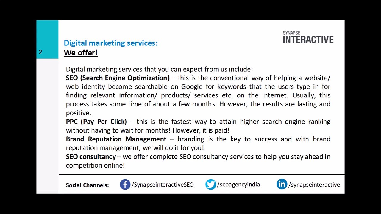 Digital marketing services by the experts for great results!