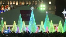 Gran espectáculo de luces navideñas en la Ciudad de México