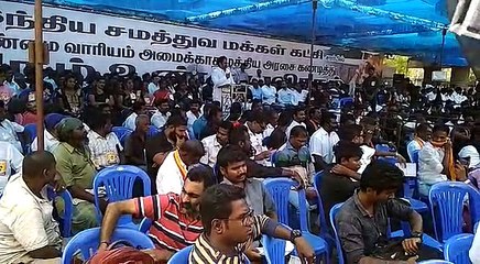 சரத்குமார் தலைமையில் சமத்துவ மக்கள் கட்சியினர் உண்ணாவிரதம்