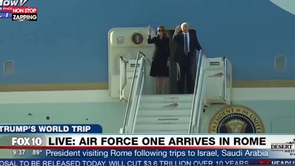 Melania Trump refuse une nouvelle fois de prendre la main de Donald Trump (vidéo)