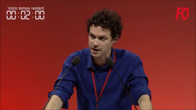 Intervention de Etienne CASTILLO lors du 24e Congrès confédéral Force Ouvrière