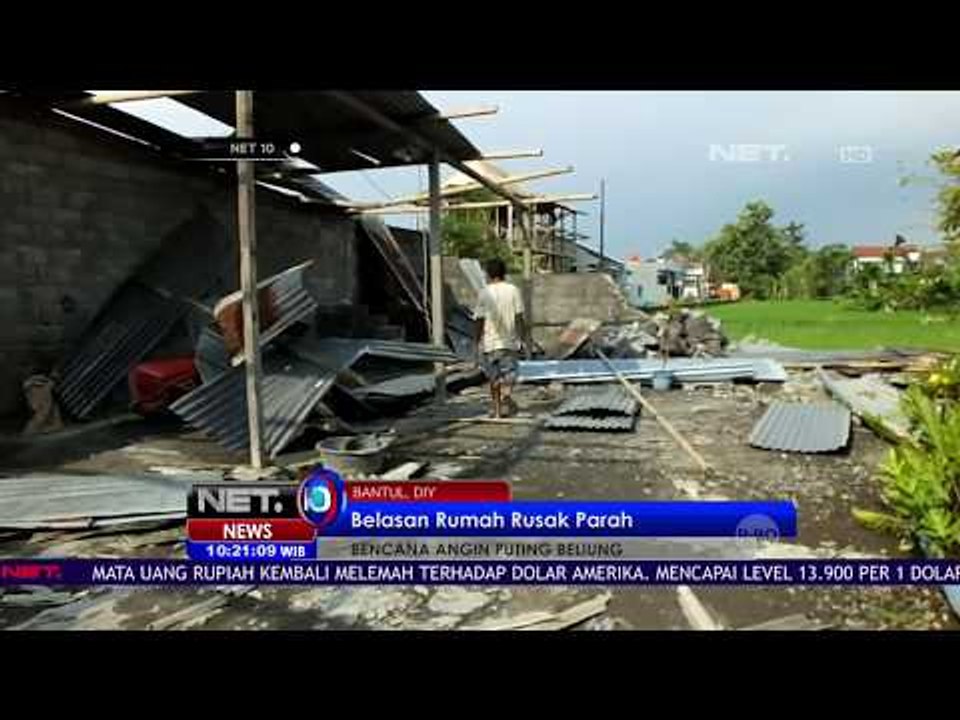 Belasan Rumah Rusak Parah Karena Angin Puting Beliung -NET10