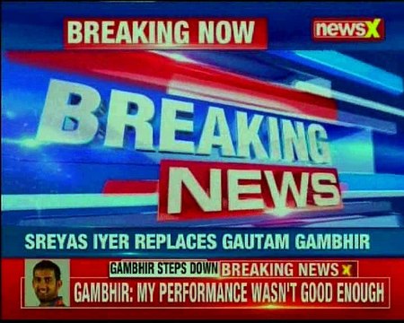 After Delhi Daredevils' poor run in IPL; Gautam Gambhir steps down as Daredevils' captain