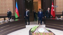 Cumhurbaşkanı Erdoğan ve Azerbeycan Cumhurbaşkanı Aliyev heyetlerarası görüşmede bir araya geldi