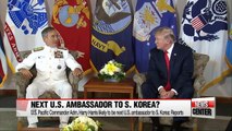 U.S. Pacific Commander Adm. Harry Harris likely to be named as U.S. ambassador to S. Korea: Reports