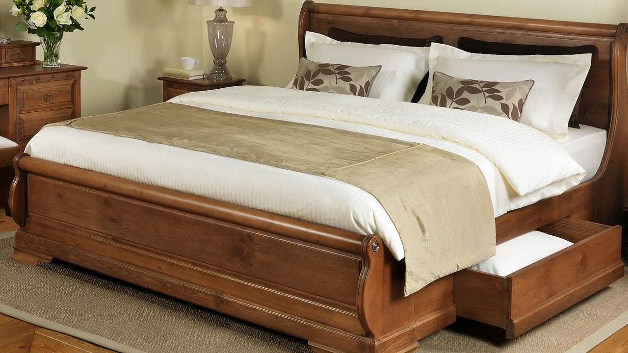 Wood King Bed Frames Headboards Furniture